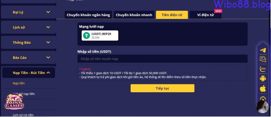 Sử dụng ví điện tử