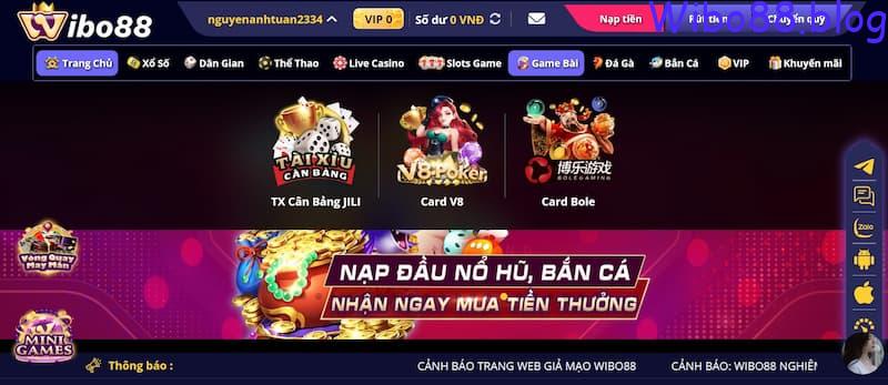 Game bài wibo88 được hiểu như thế nào?
