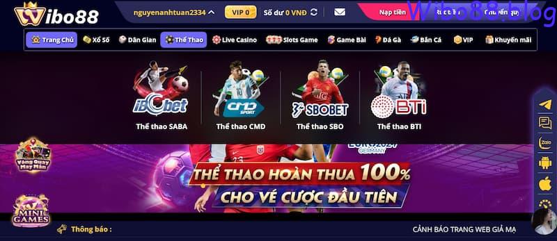 Thể thao wibo88 là gì?