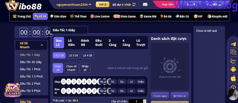 Xổ số wibo88 là hình thức cá cược hấp dẫn