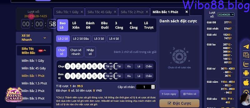 Xổ số trực tuyến rất dễ dàng thao tác trên điện thoại